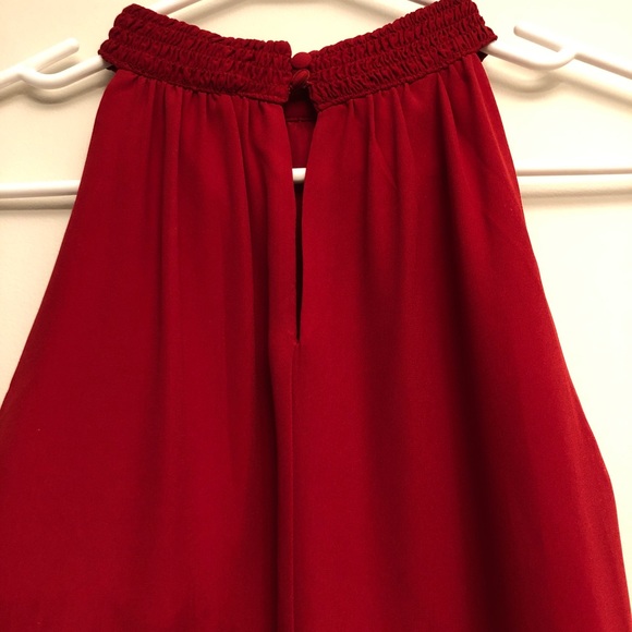 Le Chateau Red Sleeveless Blouse, Size XXS - Picture 5 of 9